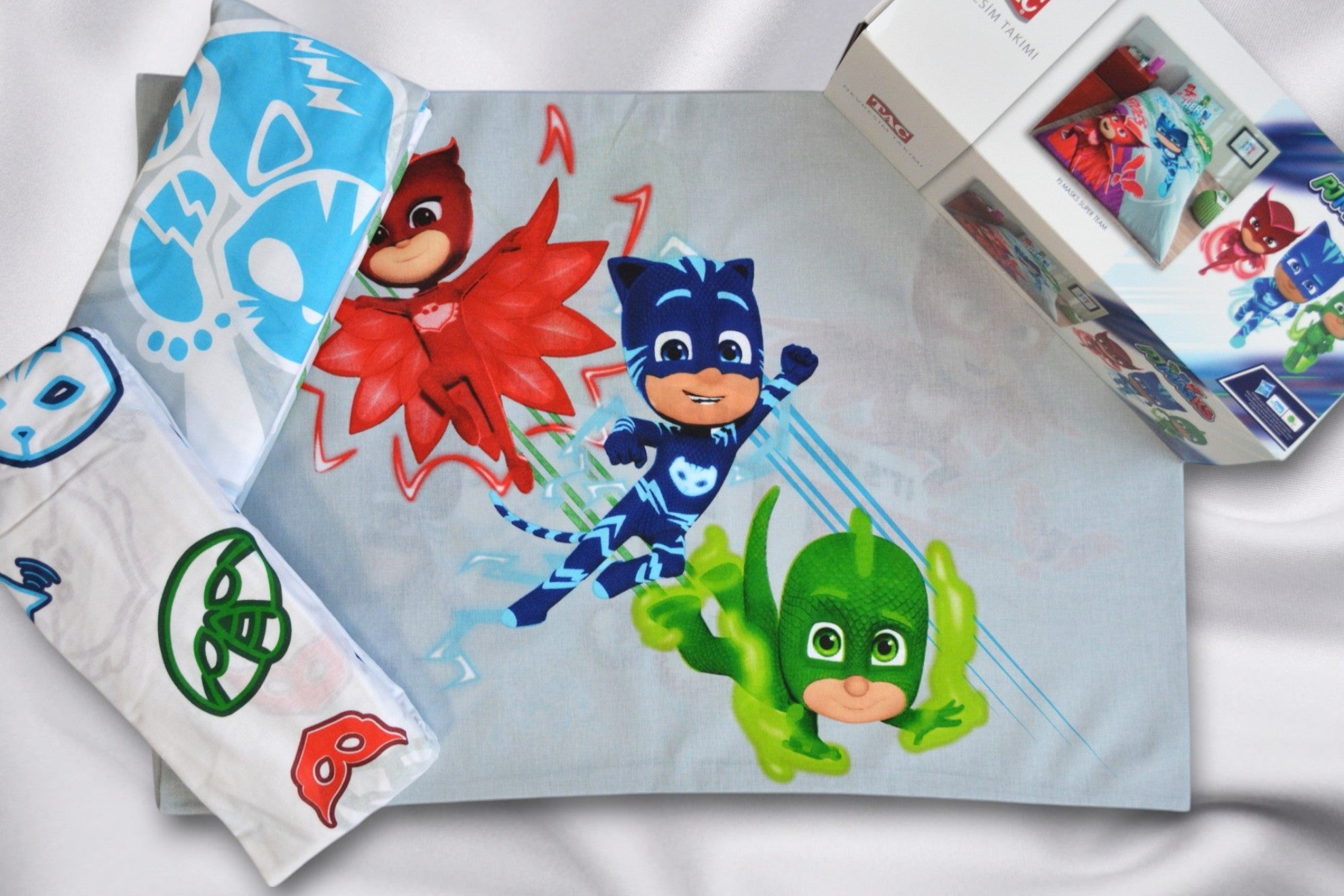 Постільна білизна TAC Disney 160×220 см PJ Masks Super Team