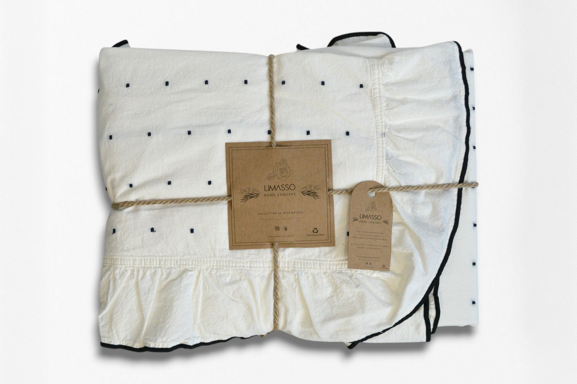 Постільна білизна Limasso Exclusive Point 160 х 220 см Snow White
