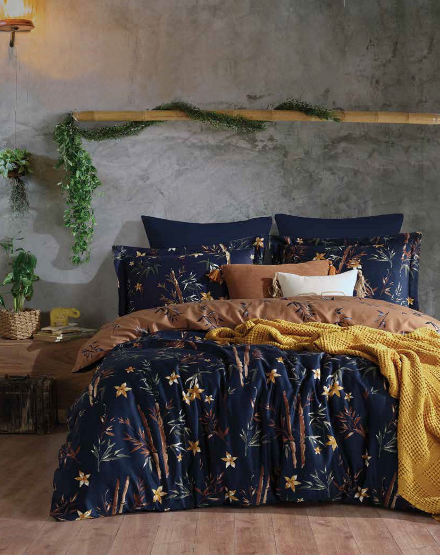 Постільна білизна Prima Casa Exclusive Satin 200х220 Bamboo Flower