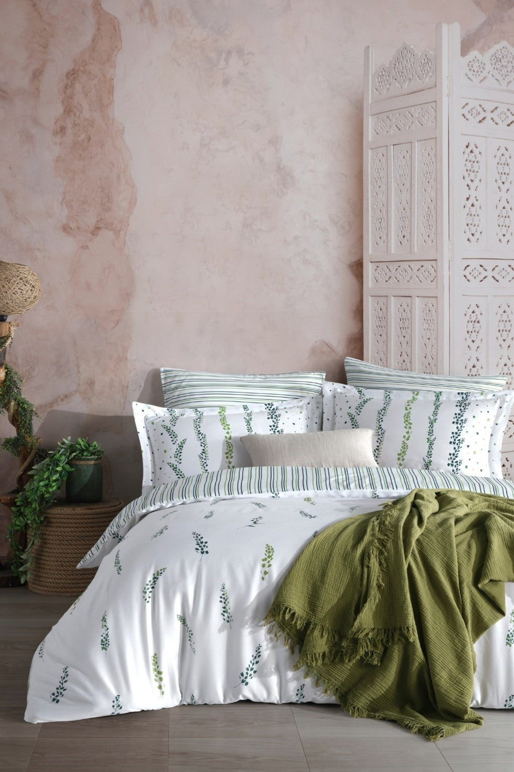 Постільна білизна Prima Casa Exclusive Satin 200х220 Kilyos Green