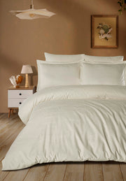 Комплект постільної білизни Saheser Delux Jacquard 300 TC 200х220 см Robin Krem