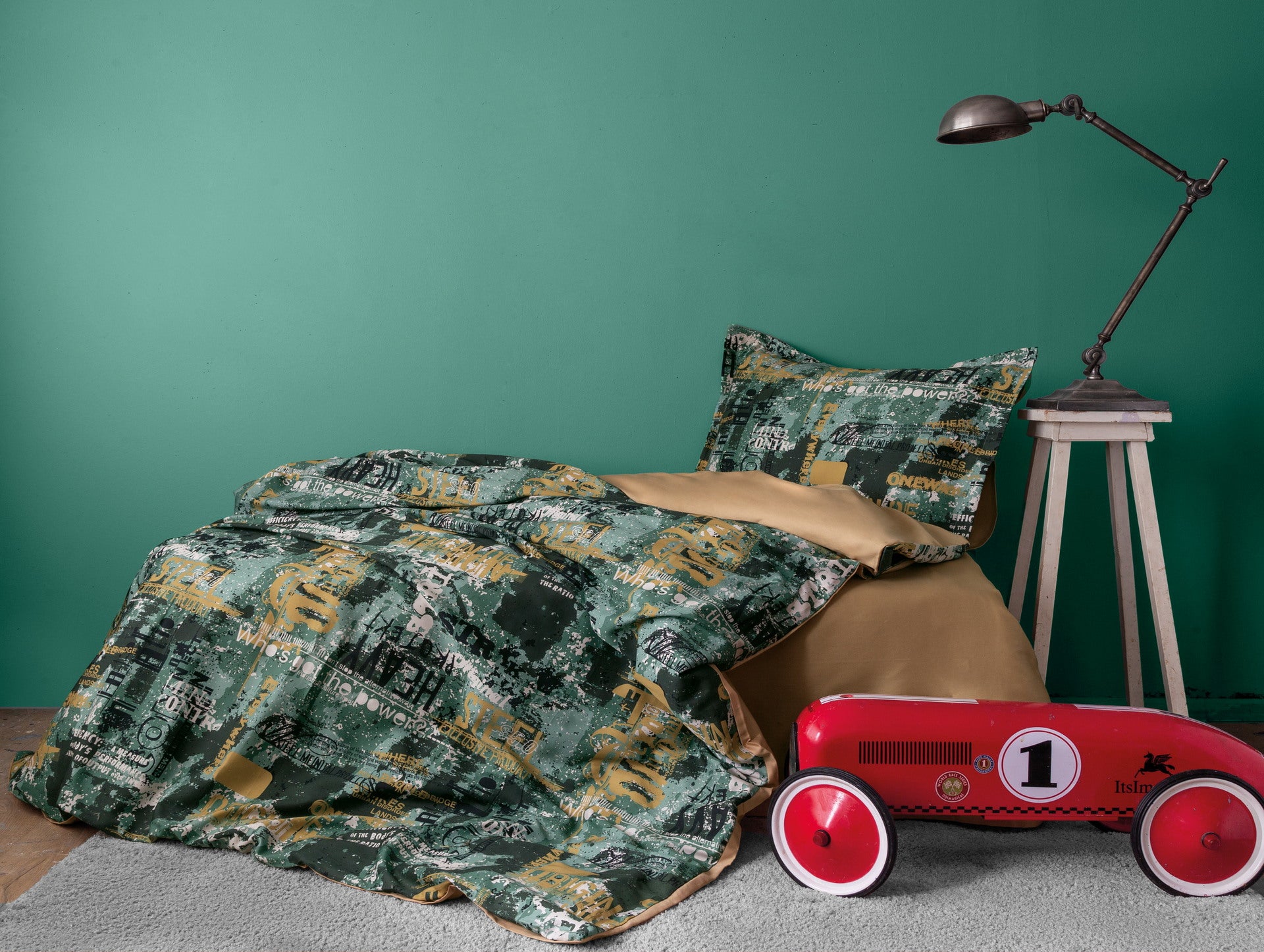Комплект постільної білизни Issimo Digital Satin 160х220 см Rocky
