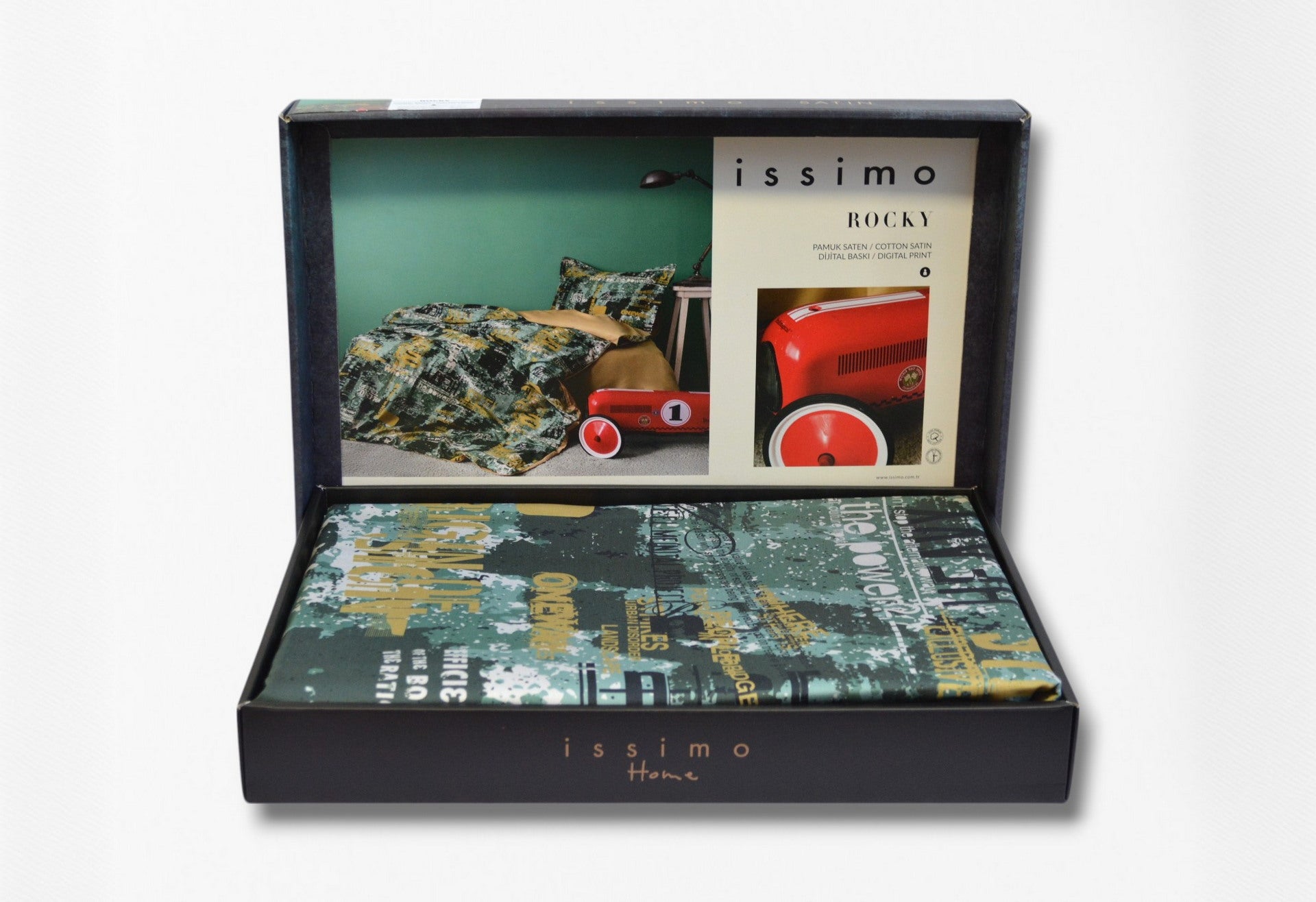 Комплект постільної білизни Issimo Digital Satin 160х220 см Rocky