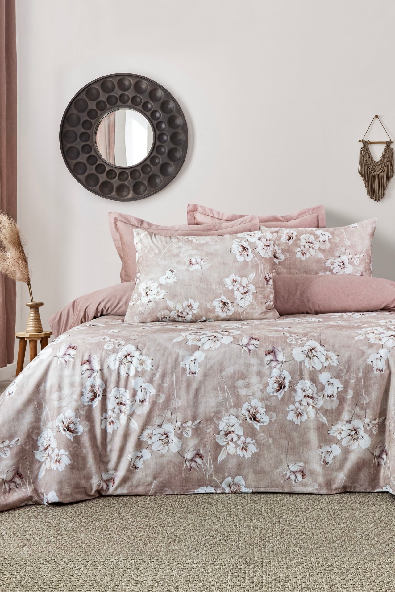 Комплект постільної білизни Saheser Digital Satin 300 TC 200х220 см Romantica