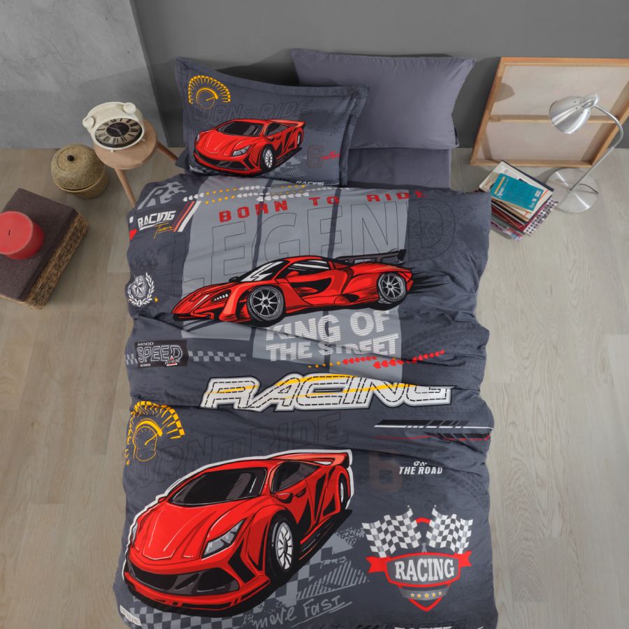 Постільна білизна Clasy Ranforce 160х220 Racing Team