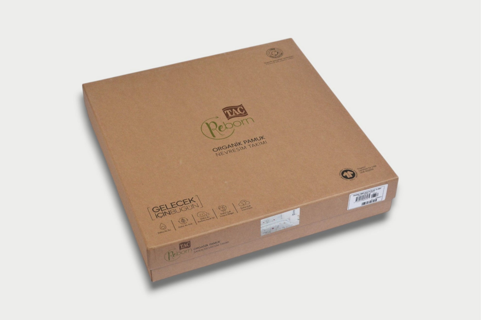 Постільна білизна TAC Reborn Organik Satin200×220 см Lillian