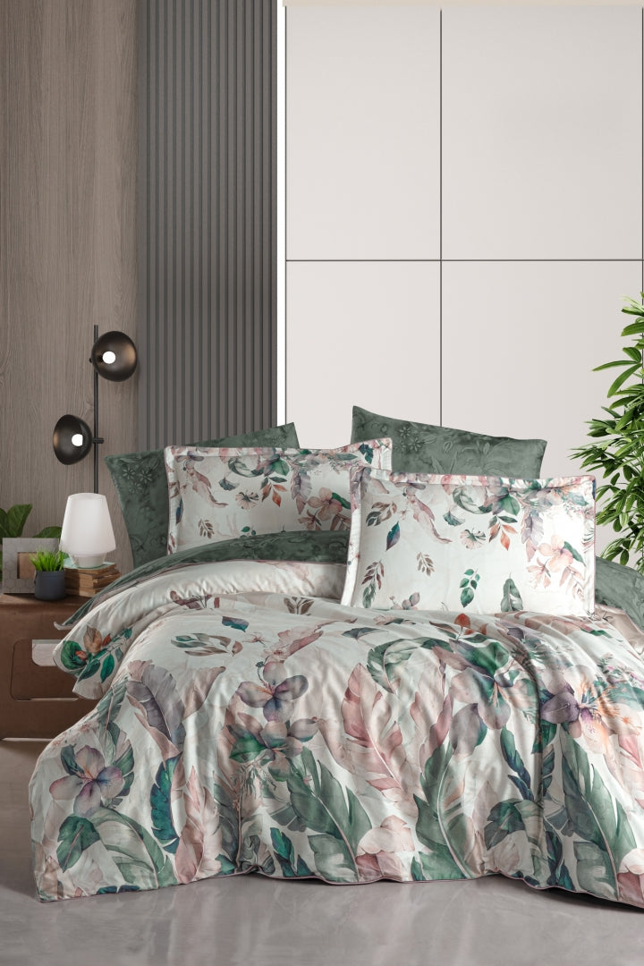 Постільна білизна La Romano Premium Satin 200×220 см Reneta Green