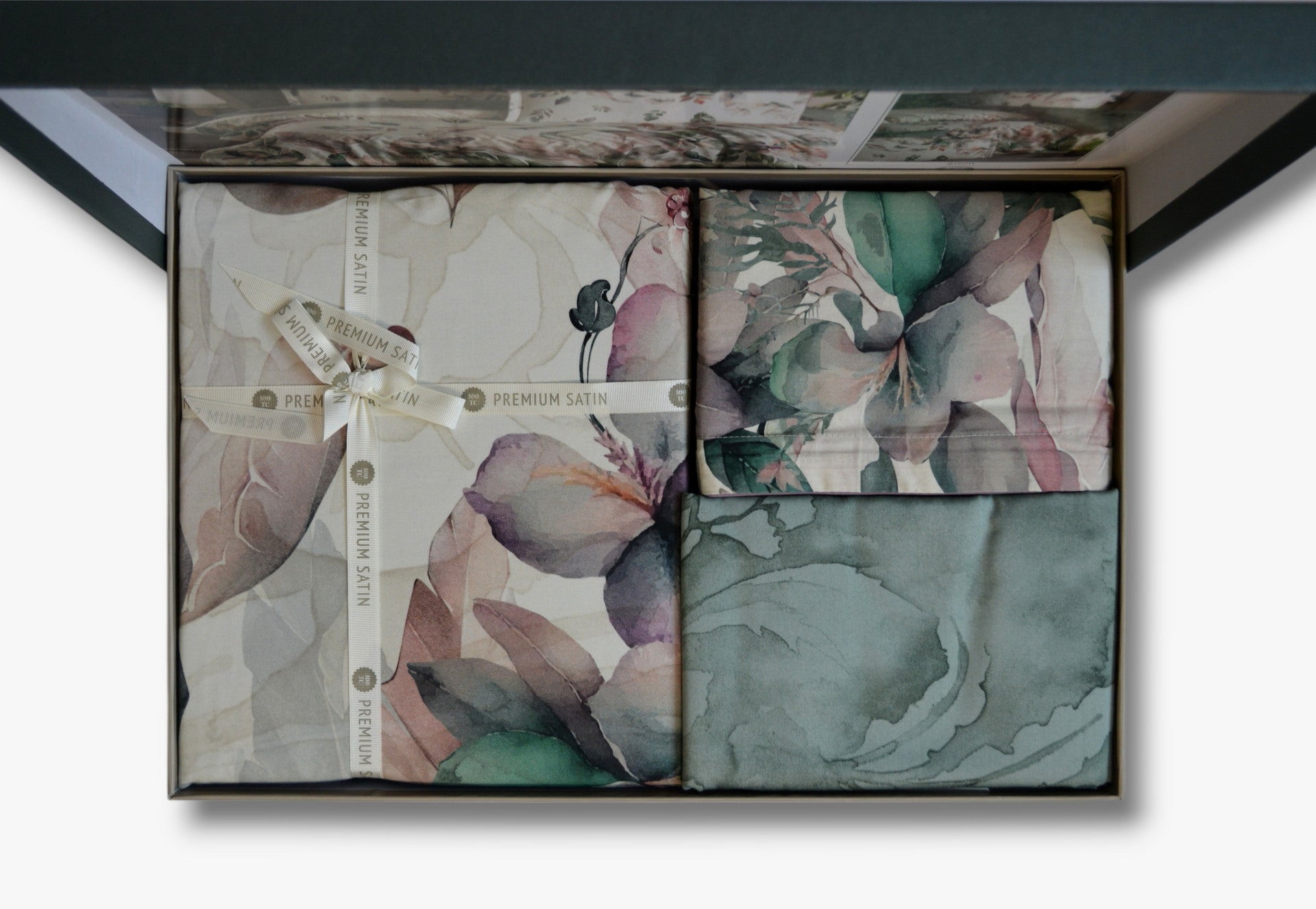 Постільна білизна La Romano Premium Satin 200×220 см Reneta Green