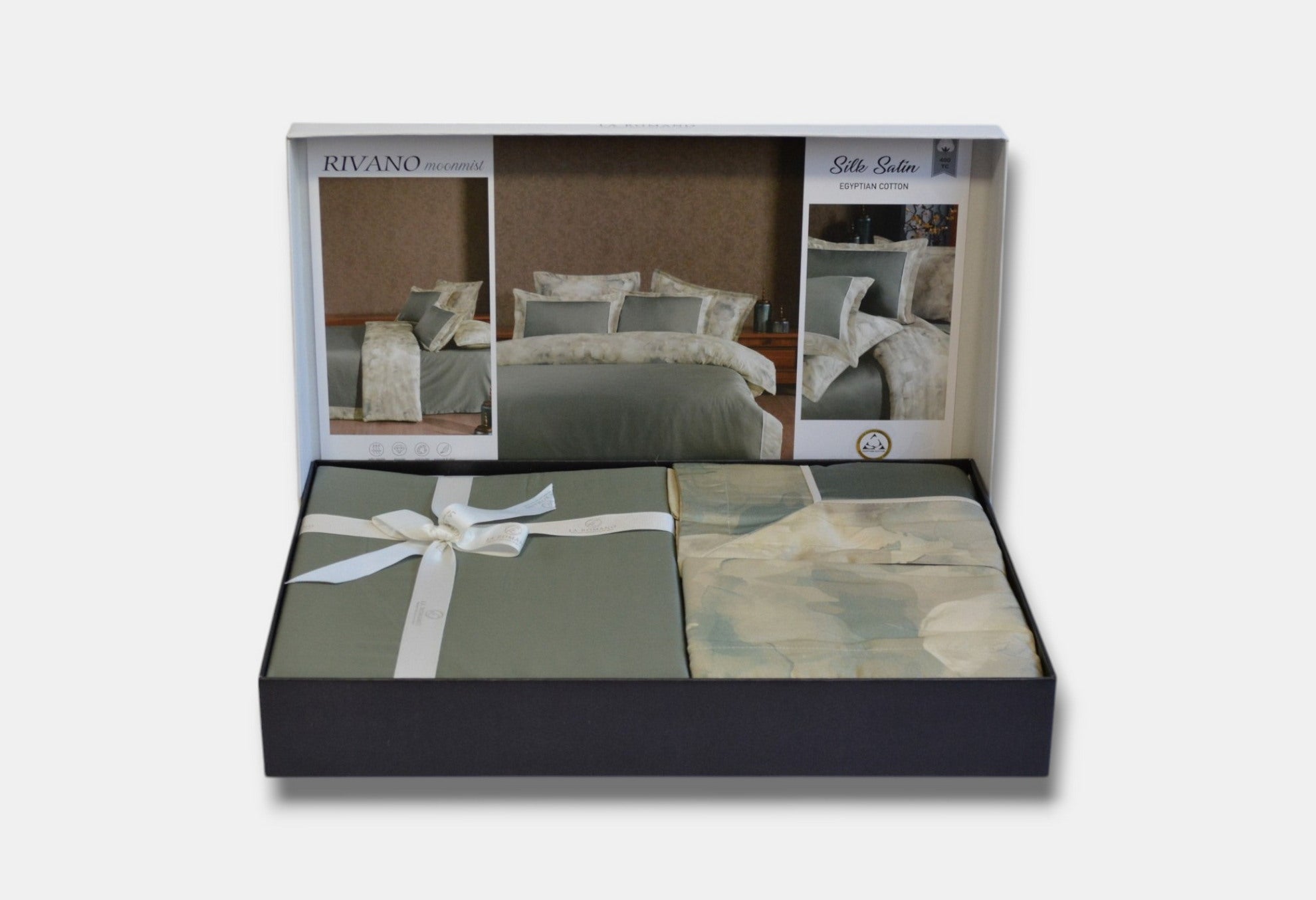 Постільна білизна La Romano Silk Satin 200×220 см Rivano Moonmist