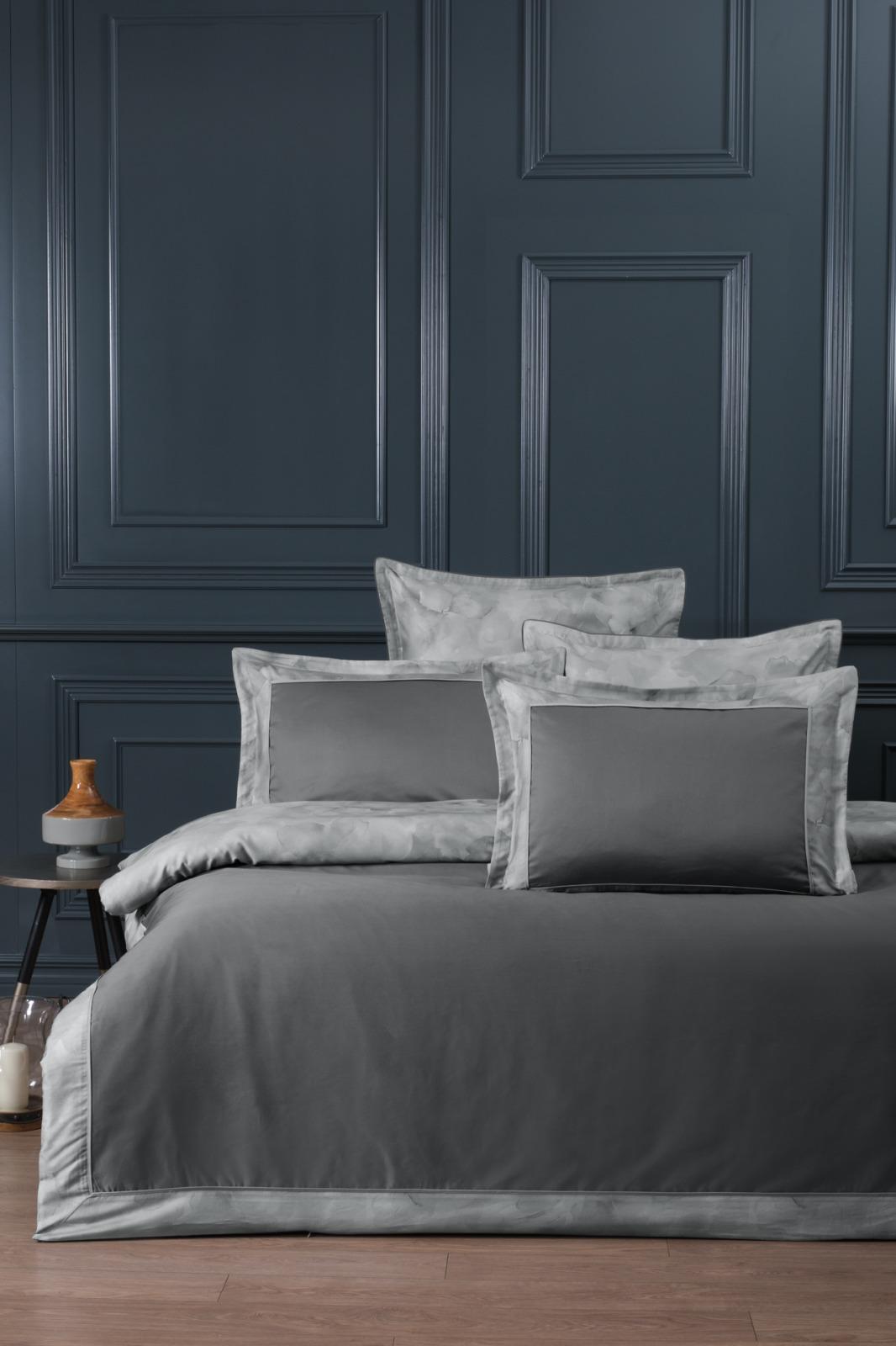 Постільна білизна La Romano Silk Satin 200×220 см Rivano Steelgrey