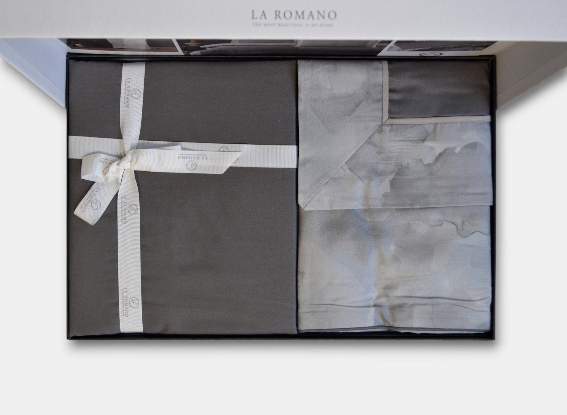 Постільна білизна La Romano Silk Satin 200×220 см Rivano Steelgrey
