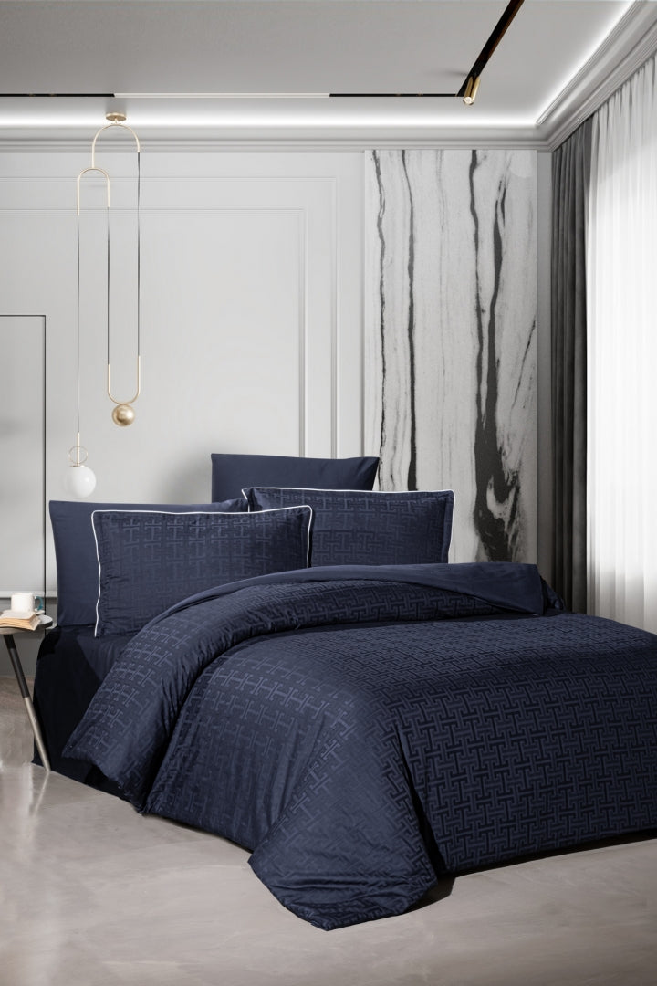 Постільна білизна La Romano Premium Satin 200×220 см Rodel Navy Blue
