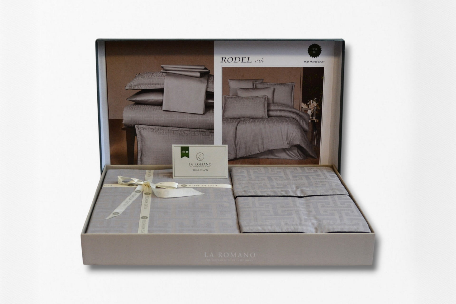Постільна білизна La Romano Premium Satin 200×220 см Rodel Ash