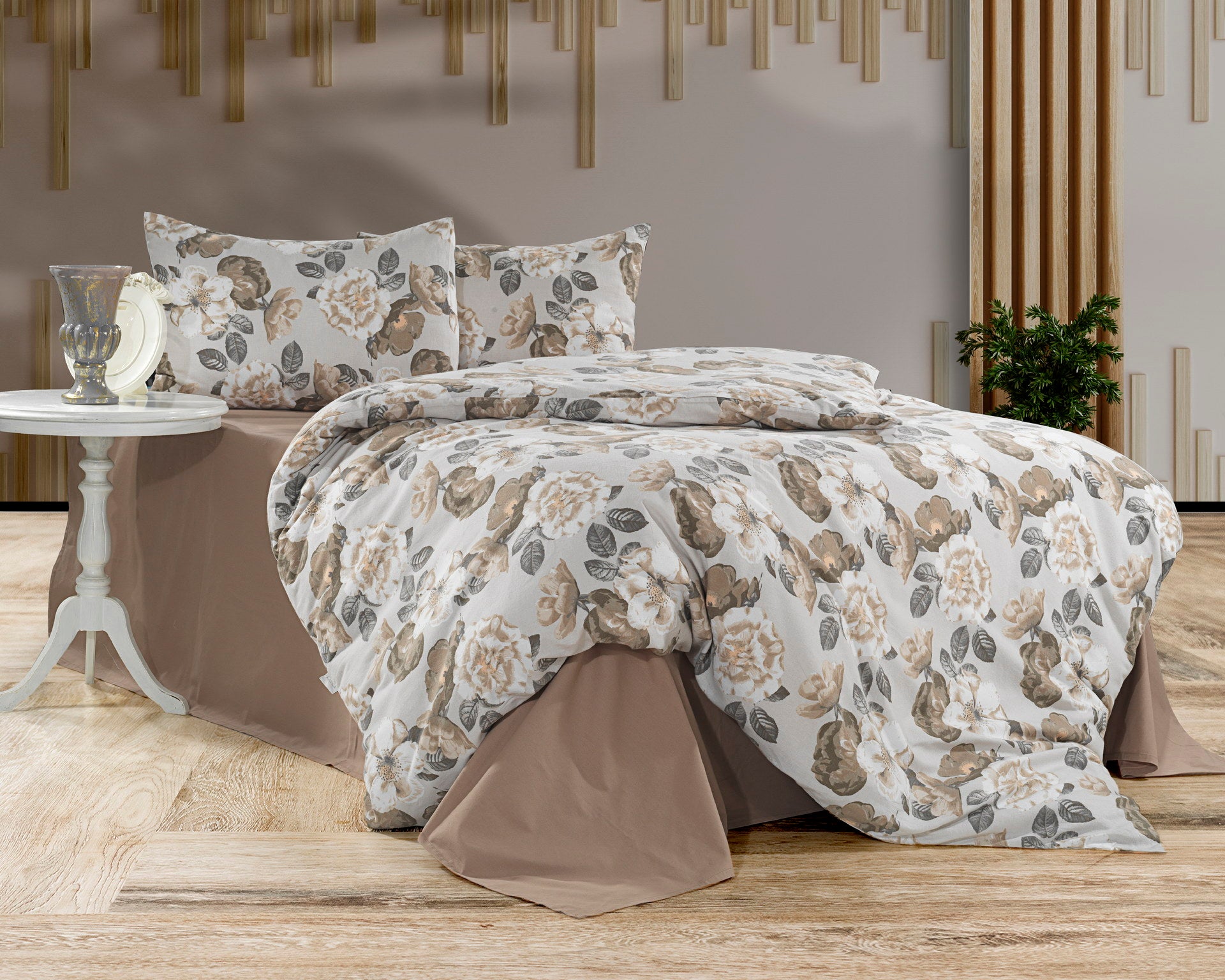 Комплект постільної білизни Kayra Flanel 200x220 см Rose