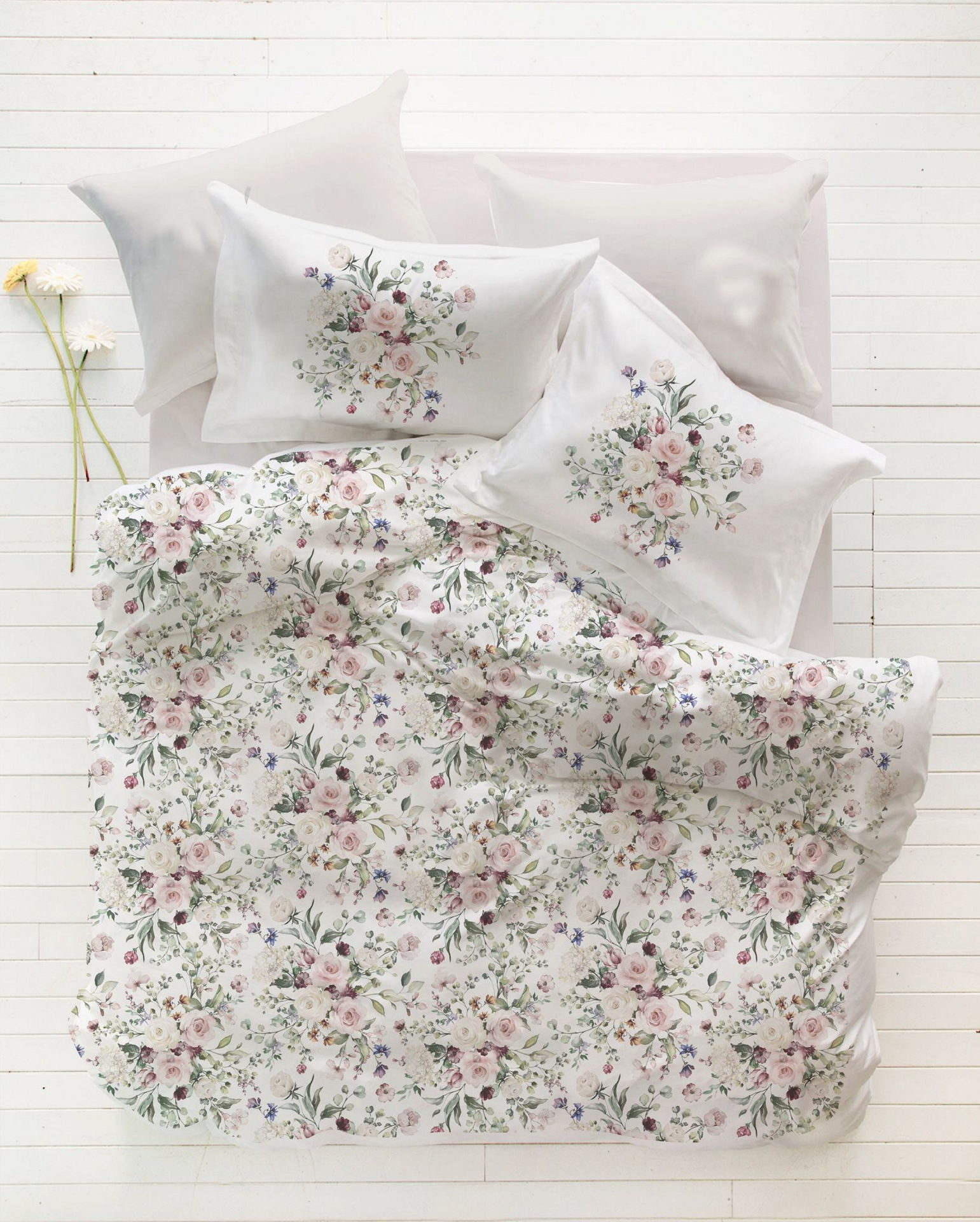 Постільна білизна Pupilla Digital Satin 200 х 220 см Rosemaria