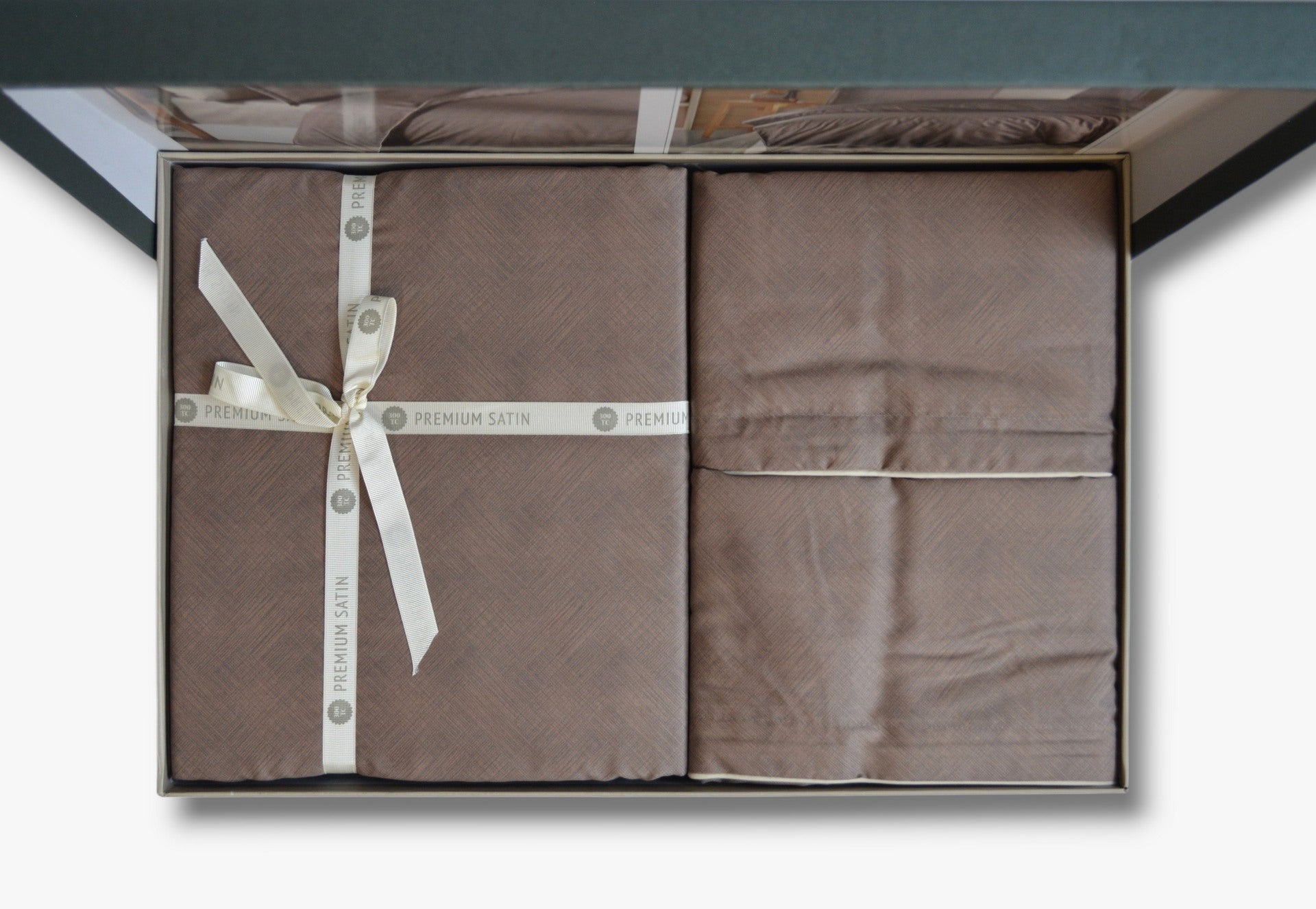 Постільна білизна La Romano Premium Satin 200×220 см Ruth Wooden