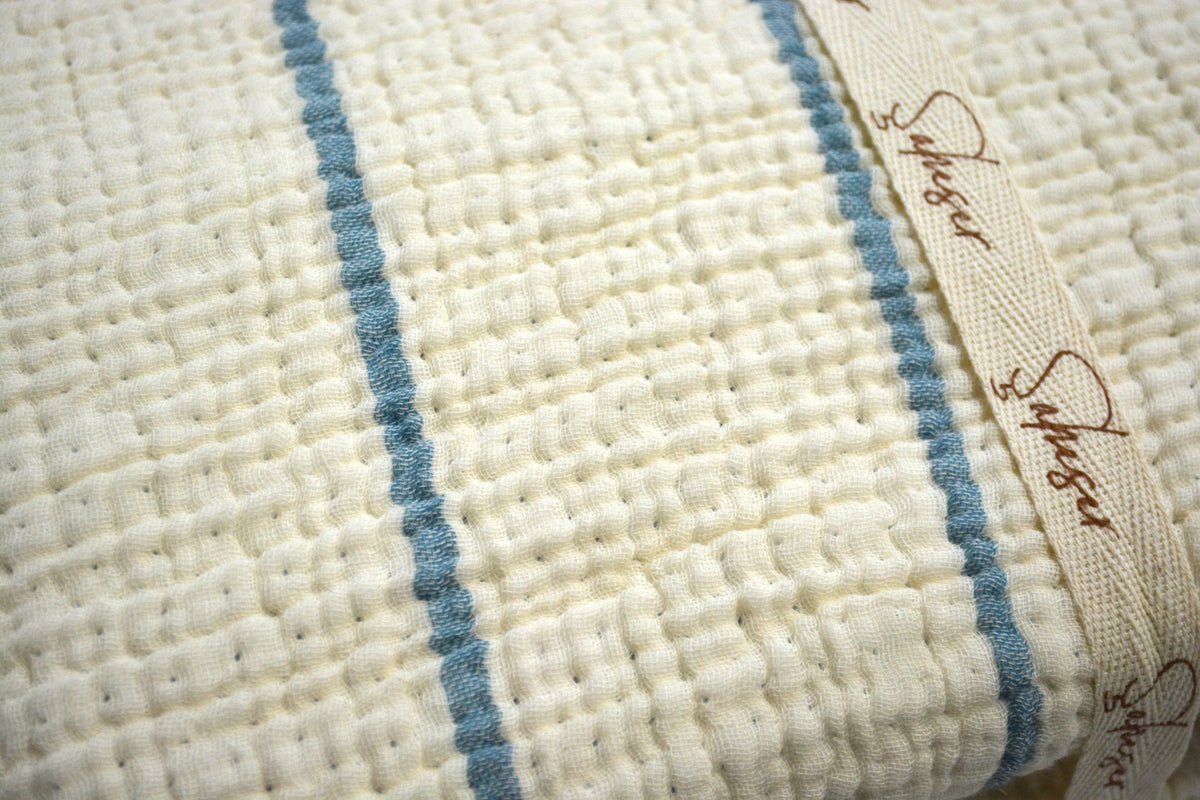 Муслінове покривало Saheser Sante 160 х 240 см. Blue
