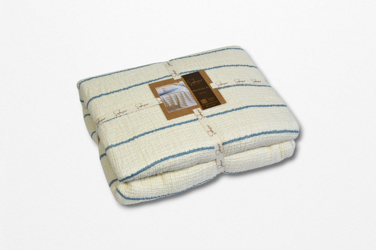 Муслінове покривало Saheser Sante 160 х 240 см. Blue