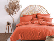 Постільна білизна Limasso Stonewashed Ranforce 200 х 220 см Living Coral