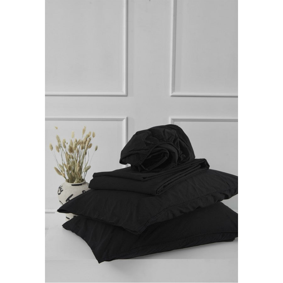 Постільна білизна Limasso Stonewashed Standart 200 х 220 см Black