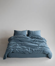 Постільна білизна Limasso Stonewashed Ranforse 160 х 220 см Akdeniz Mavisi