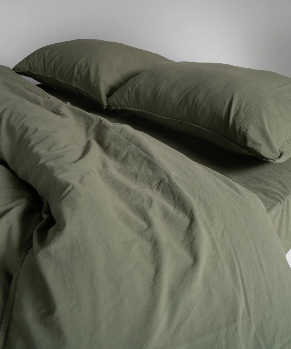 Постільна білизна Limasso Stonewashed Standart 160 х 220 см Capulet Olive