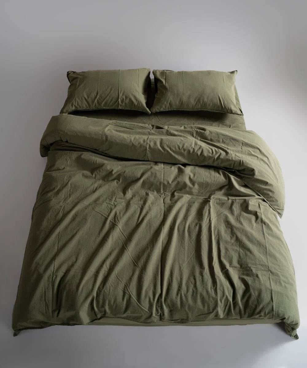 Постільна білизна Limasso Stonewashed Standart 160 х 220 см Capulet Olive