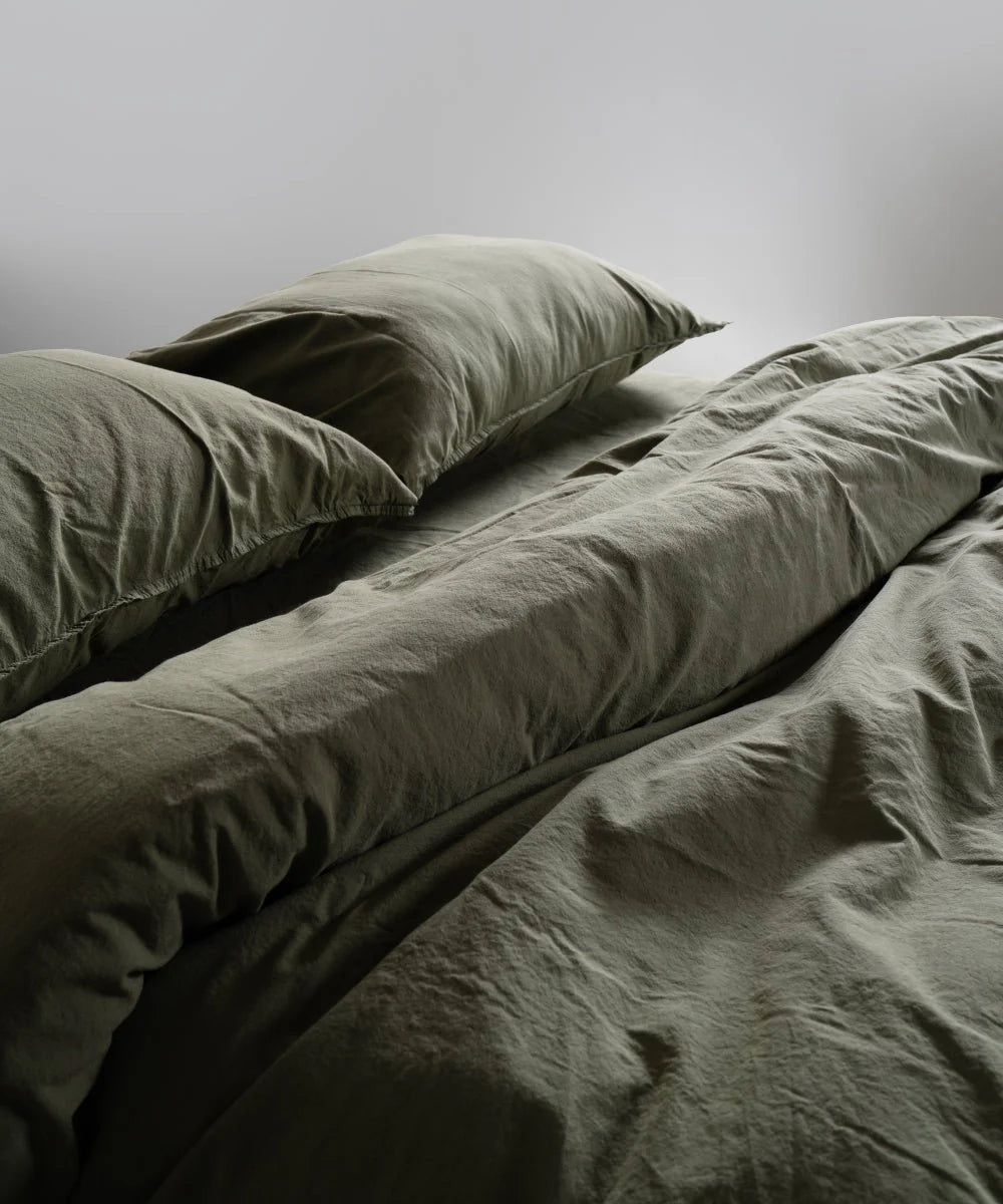 Постільна білизна Limasso Stonewashed Standart 200 х 220 см Capulet Olive