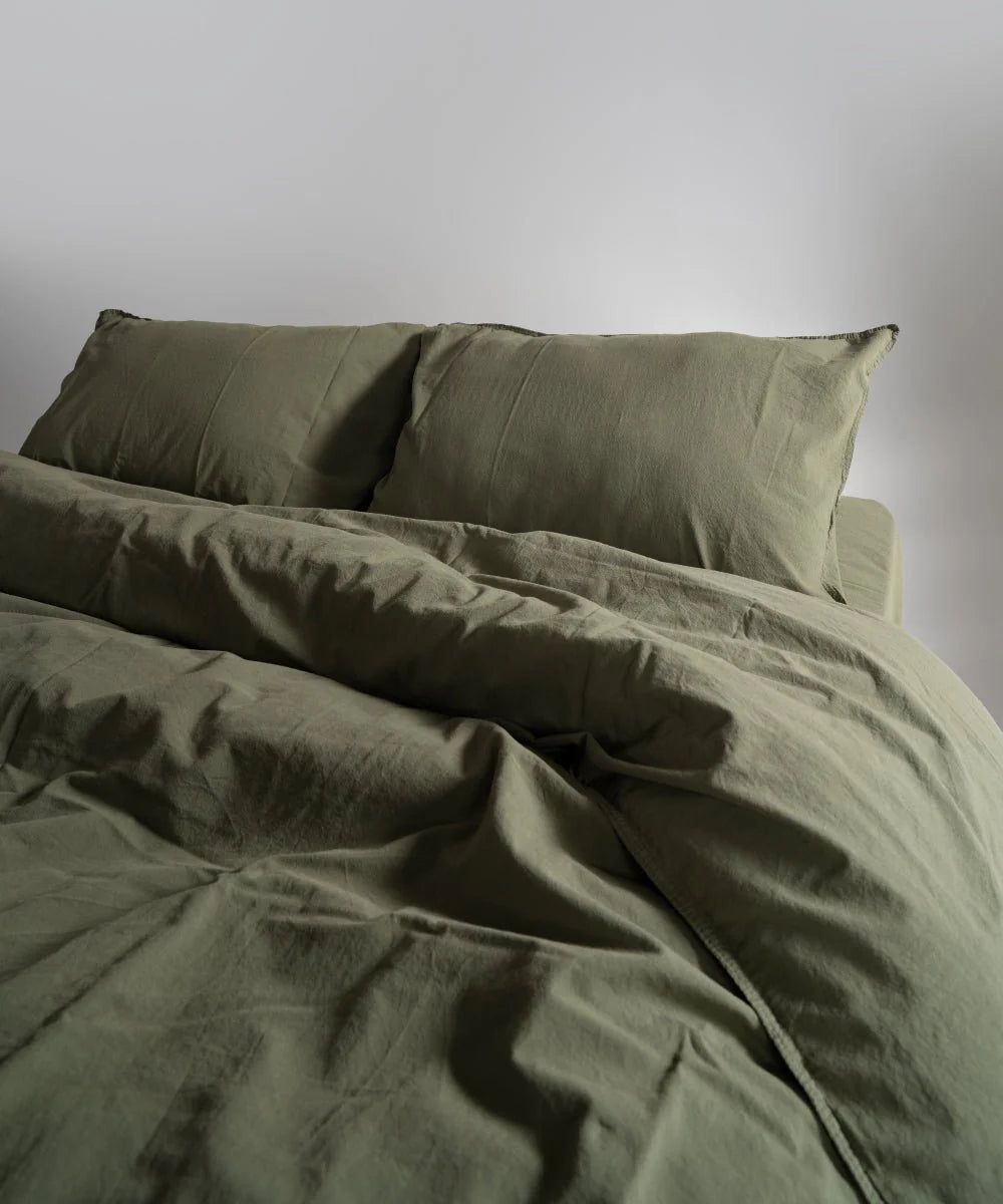 Постільна білизна Limasso Stonewashed Standart 160 х 220 см Capulet Olive