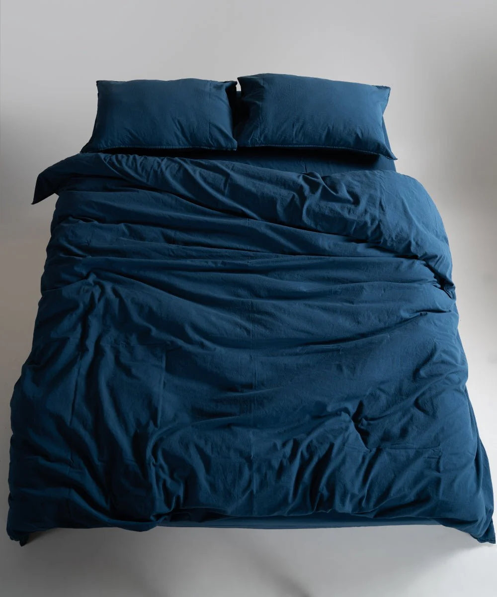 Постільна білизна Limasso Stonewashed Standart 200 х 220 см Dress Blue