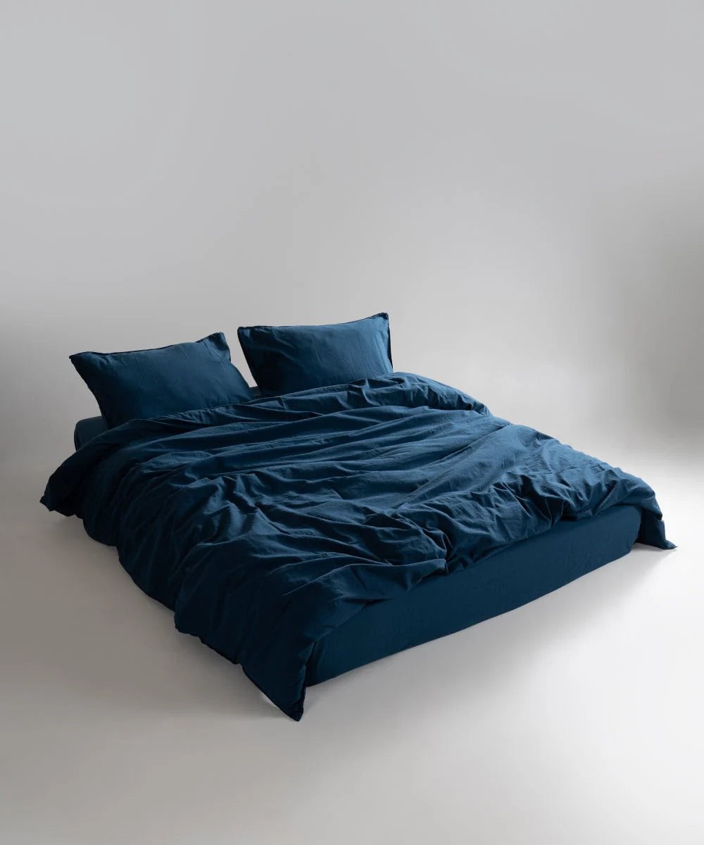 Постільна білизна Limasso Stonewashed Standart 160 х 220 см Dress Blue