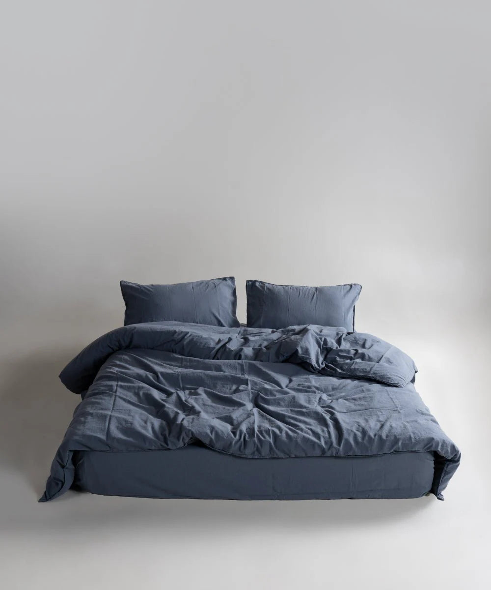 Постільна білизна Limasso Stonewashed Ranforse 200 х 220 см Natural Grey