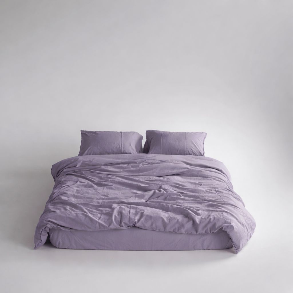 Постільна білизна Limasso Stonewashed Ranforse 160 х 220 см Natural Violet