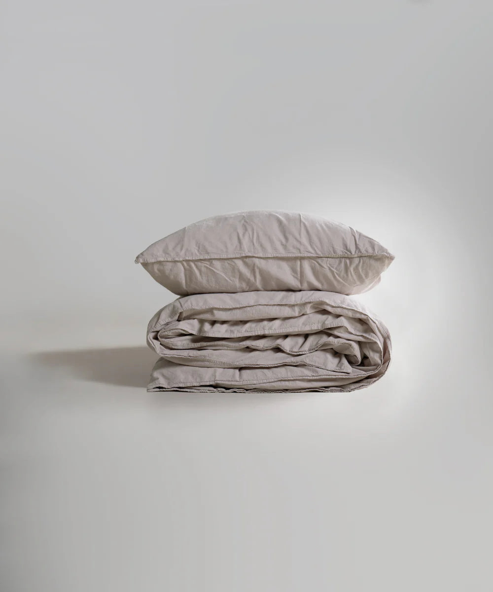 Постільна білизна Limasso Stonewashed Standart 160 х 220 см Natural Krem
