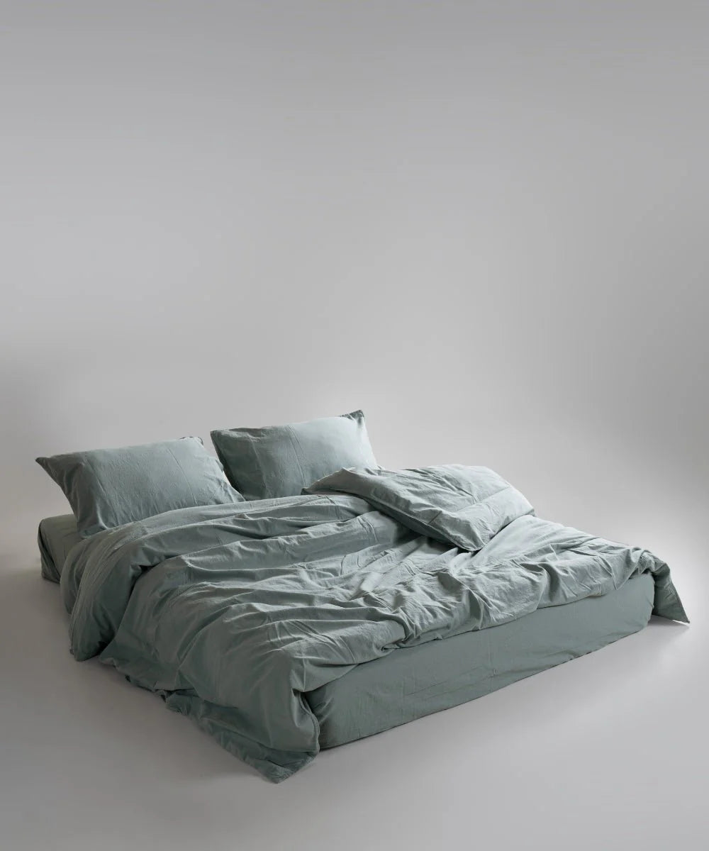 Постільна білизна Limasso Stonewashed Standart 200 х 220 см Natural Green