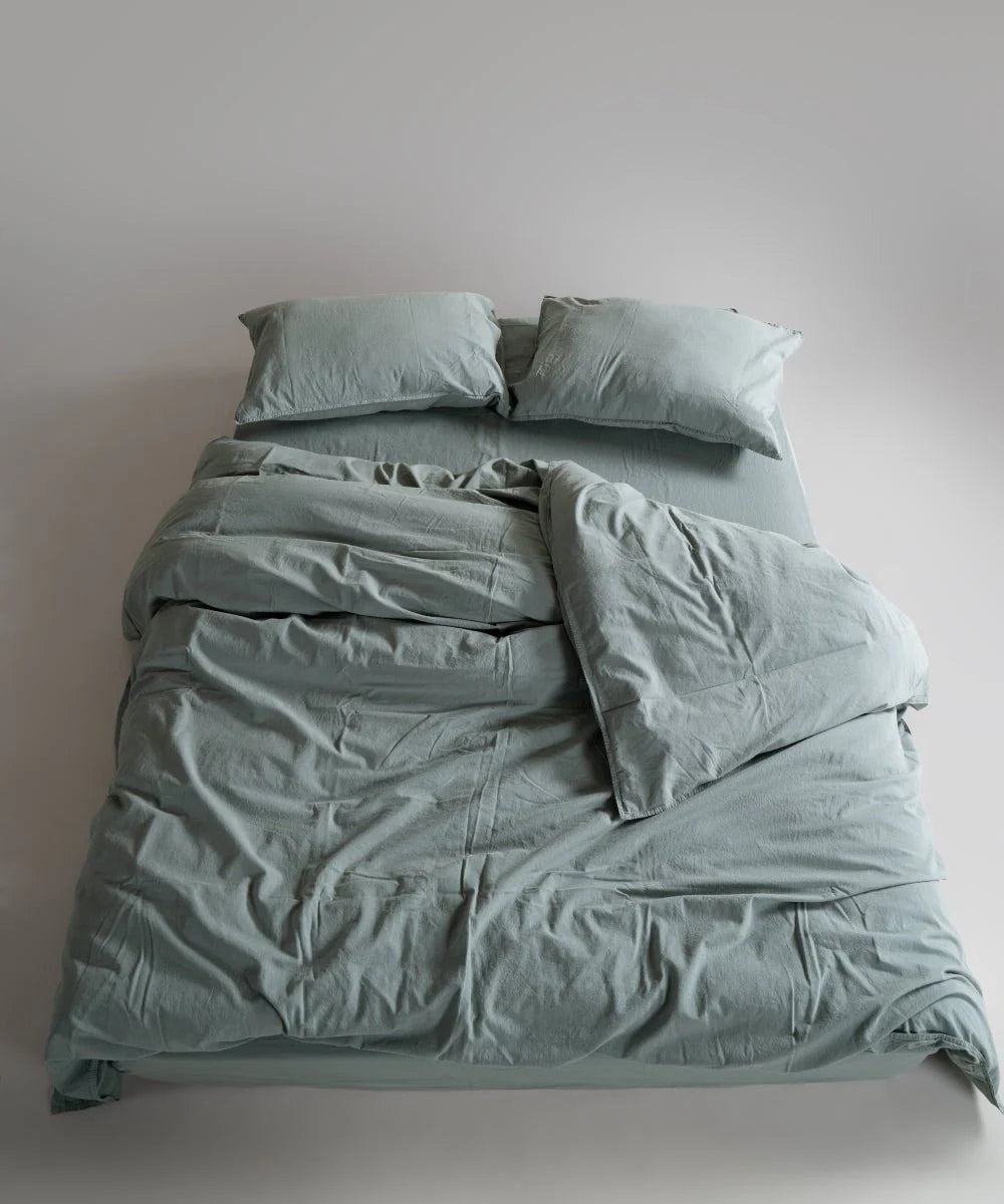 Постільна білизна Limasso Stonewashed Standart 200 х 220 см Natural Green