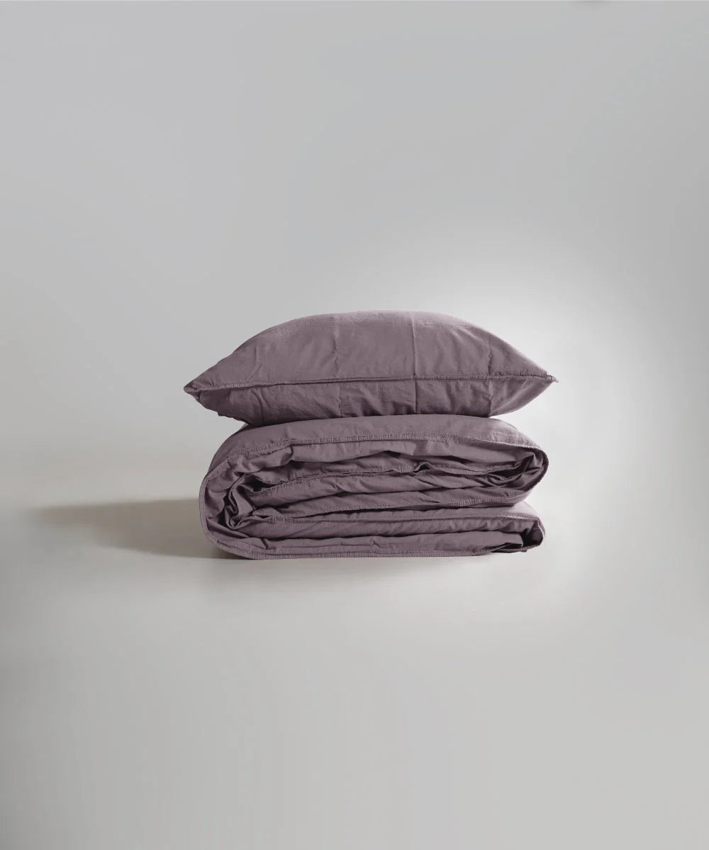 Постільна білизна Limasso Stonewashed Standart 160 х 220 см Natural Violet