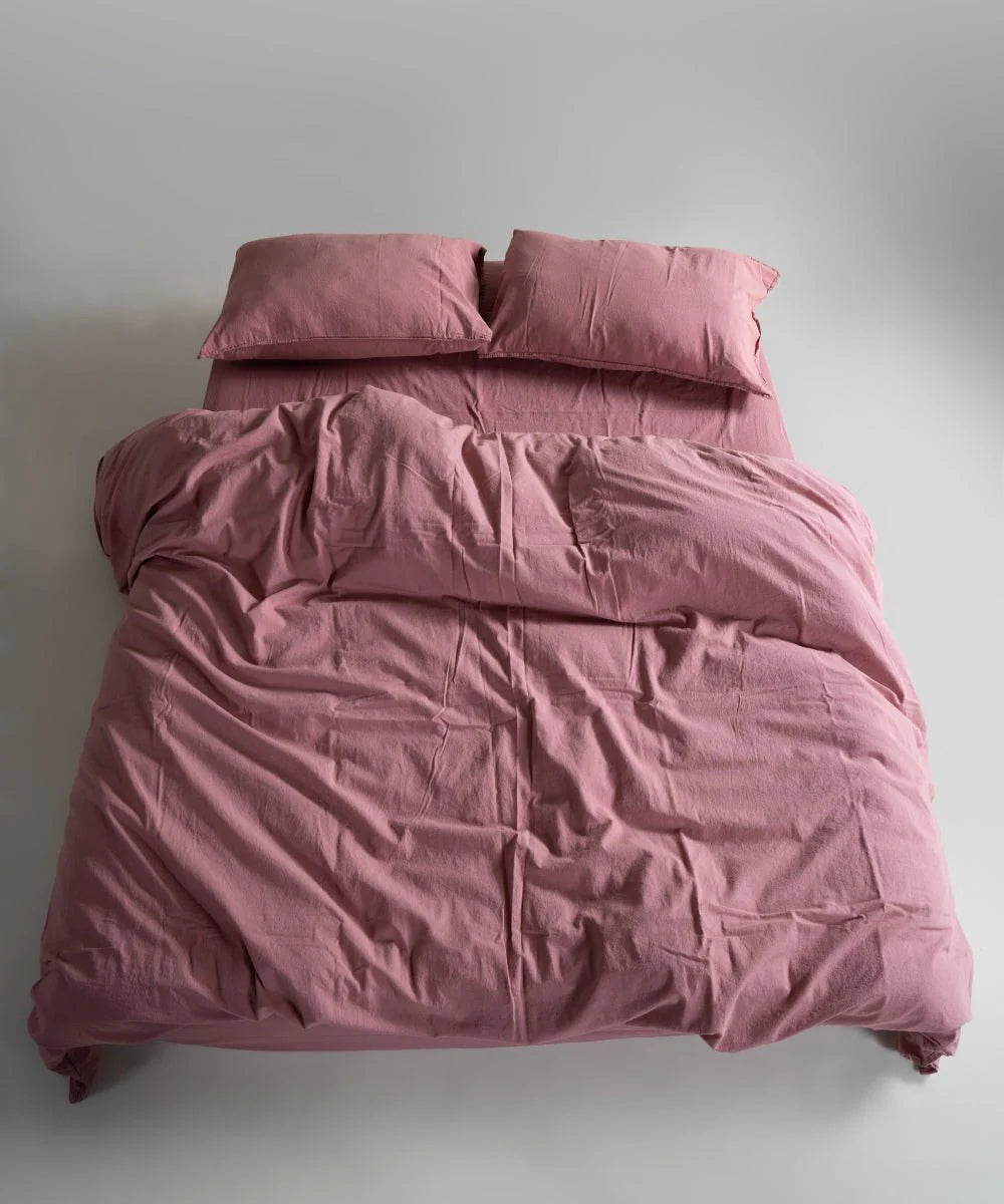 Постільна білизна Limasso Stonewashed Standart 160 х 220 см Old Rose