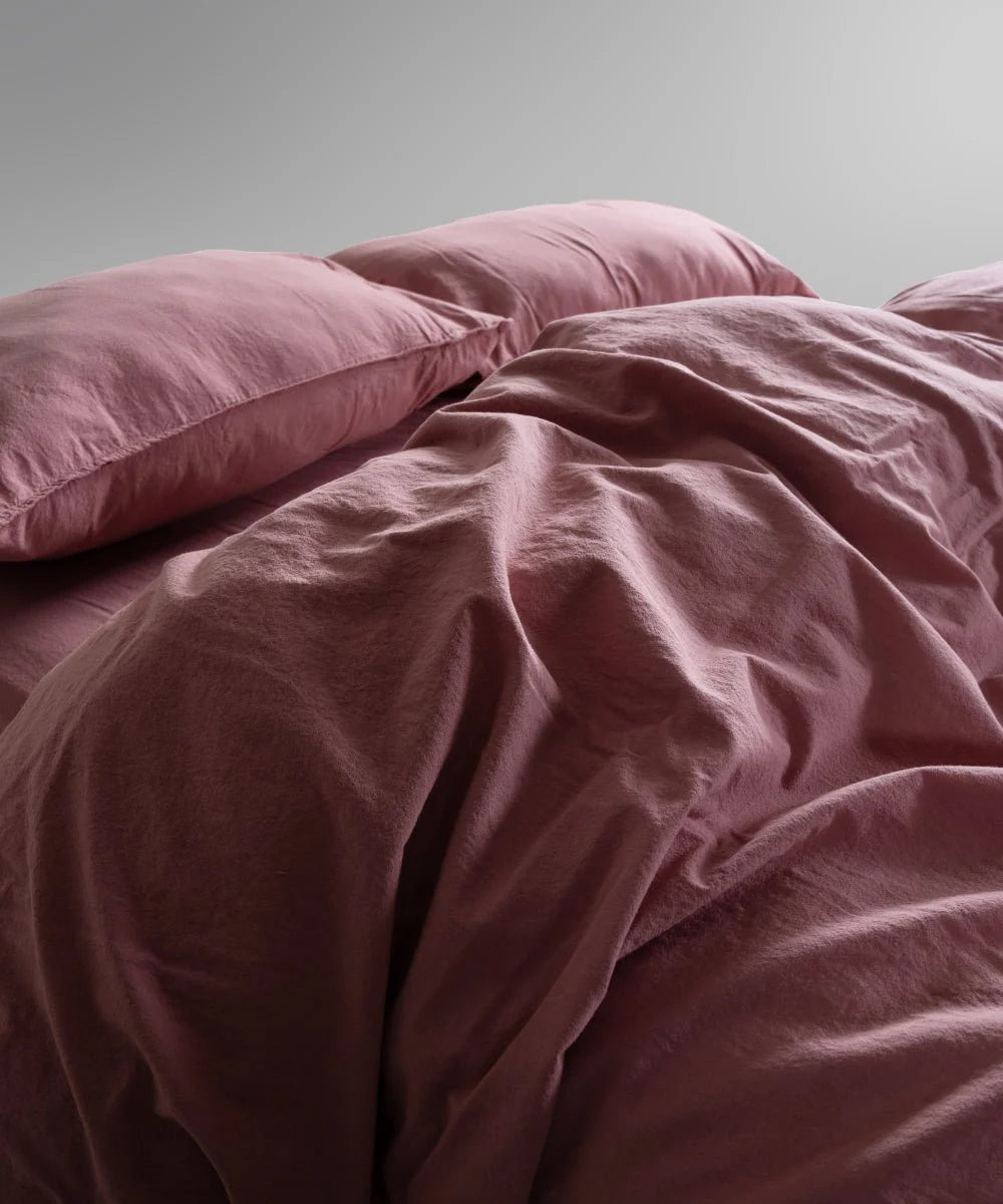 Постільна білизна Limasso Stonewashed Standart 200 х 220 см Old Rose