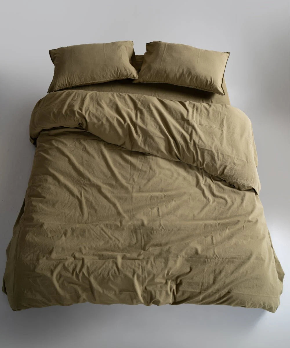 Постільна білизна Limasso Stonewashed Standart 200 х 220 см Olive