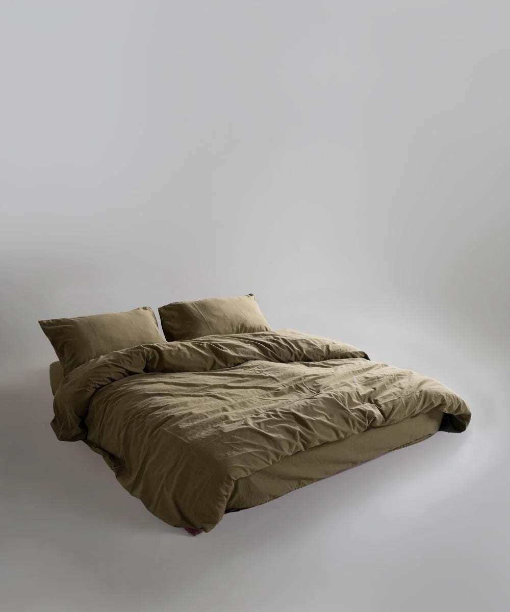 Постільна білизна Limasso Stonewashed Standart 200 х 220 см Olive