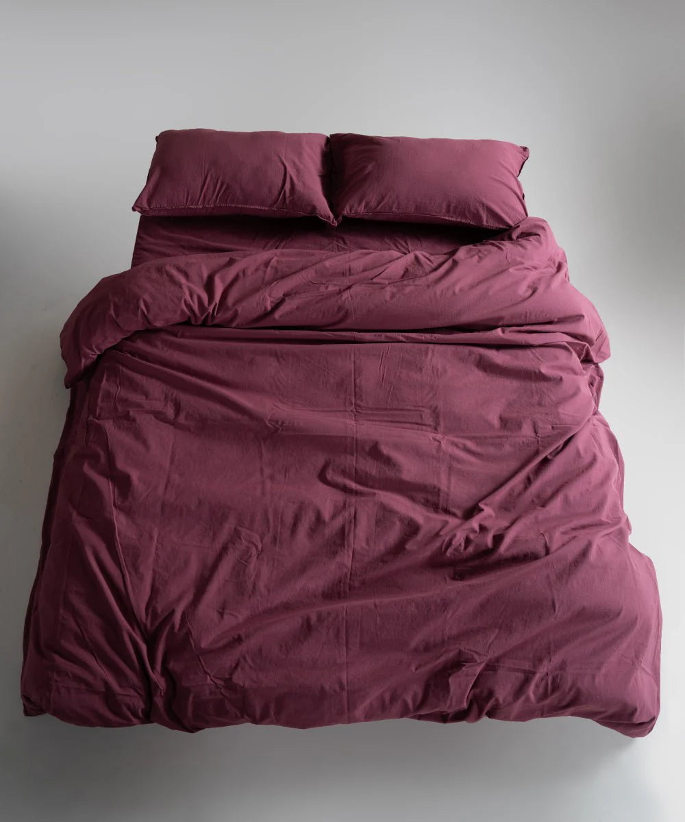 Постільна білизна Limasso Stonewashed Standart 160 х 220 см Raspberry