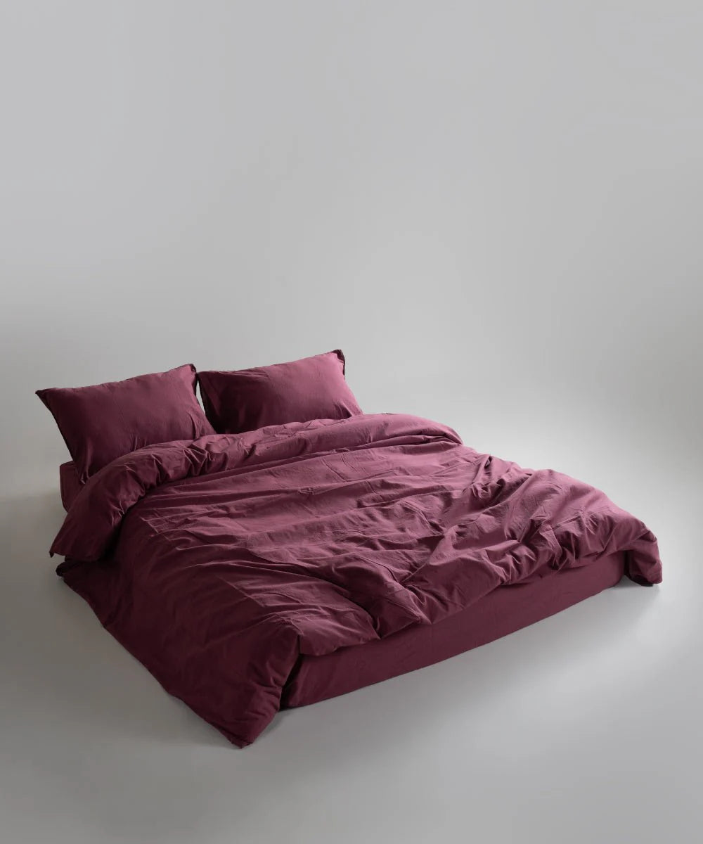 Постільна білизна Limasso Stonewashed Standart 200 х 220 см Raspberry