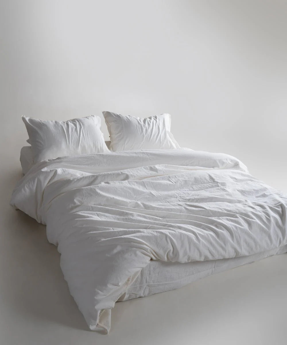 Постільна білизна Limasso Stonewashed Standart 160 х 220 см Snow White