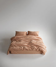 Постільна білизна Limasso Stonewashed Ranforse 160 х 220 см Toast