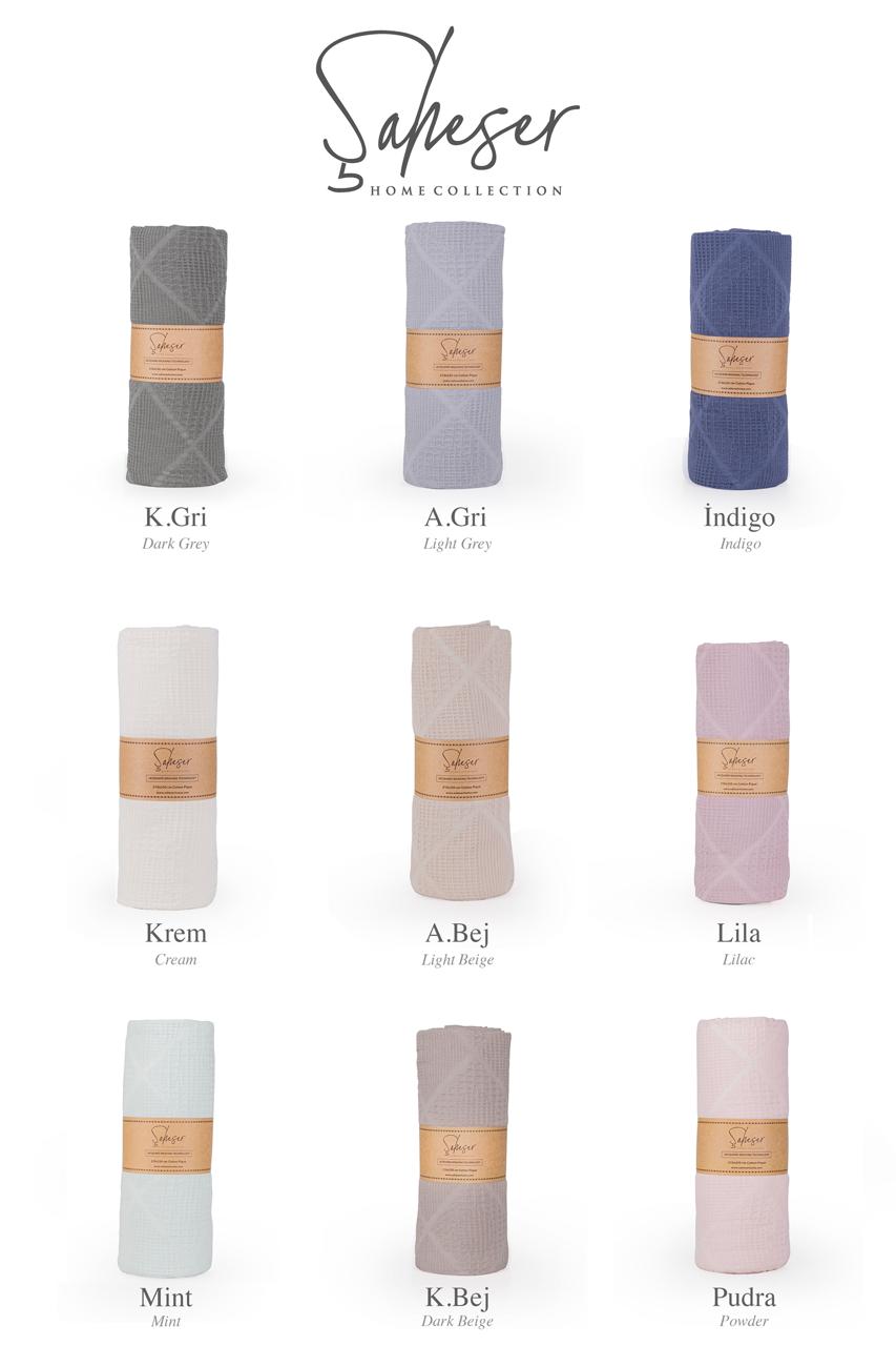Вафельне простирадло Saheser Cotton Pique 160×230 см. Lavin
