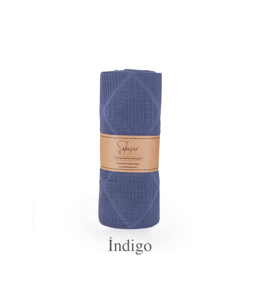Вафельне простирадло Saheser Cotton Pique 160×230 см. Lavin