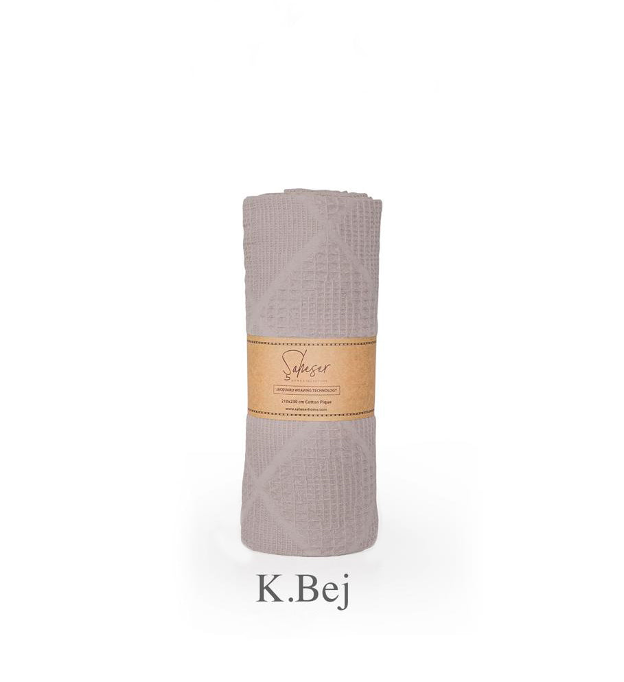 Вафельне простирадло Saheser Cotton Pique 160×230 см. Lavin