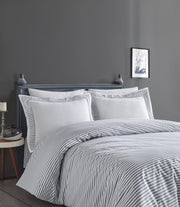 Постільна білизна Turkiz Ranforce Prima 200 х 220 см Santiago Grey