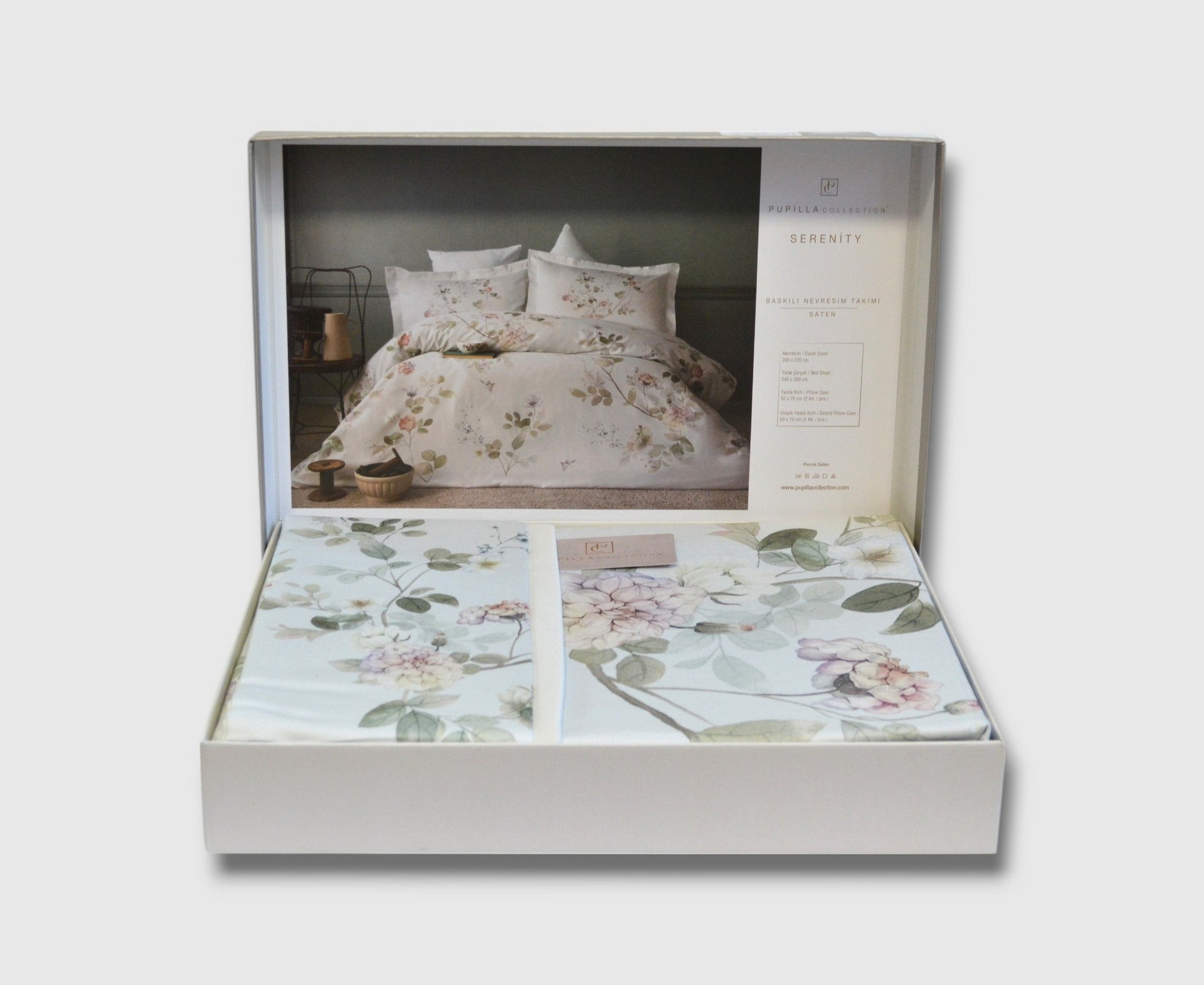 Постільна білизна Pupilla Digital Satin 200 х 220 см Serenity